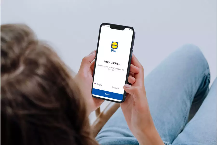 Aplikácia Lidl plus v mobile