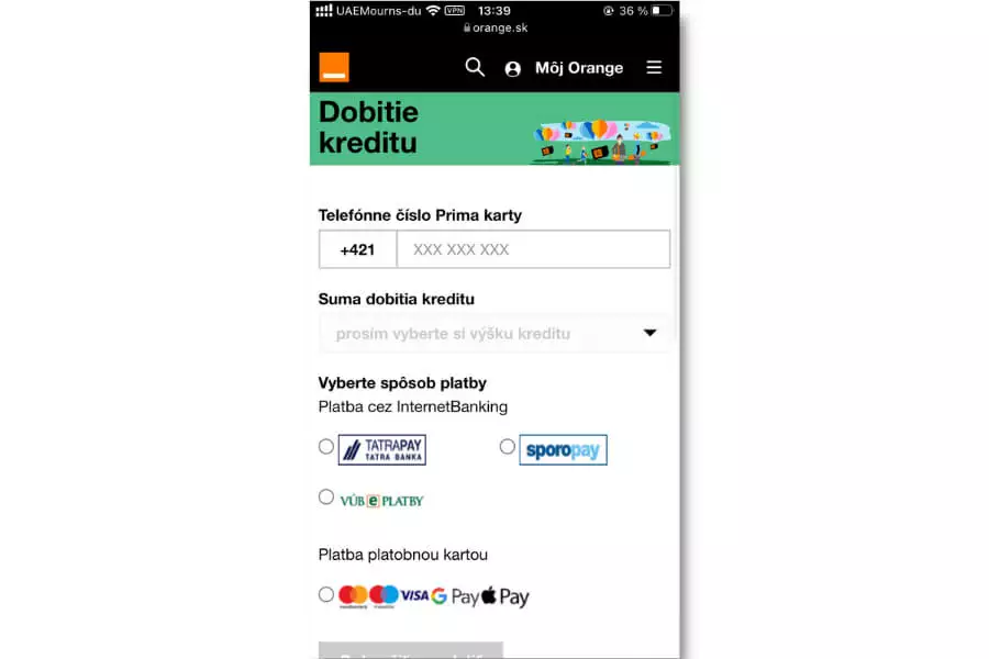 Orange dobitie kreditu online