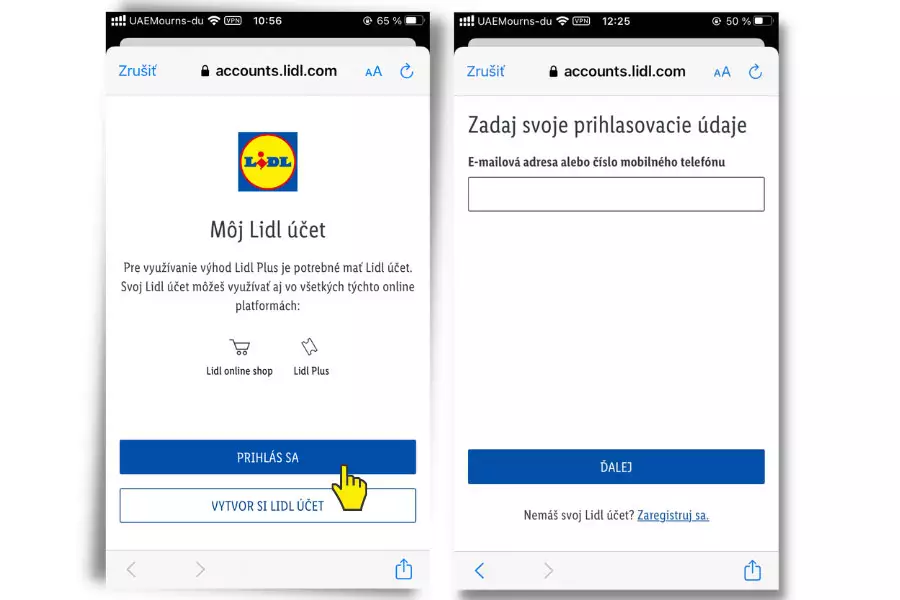 Lidl plus prihlásenie návod