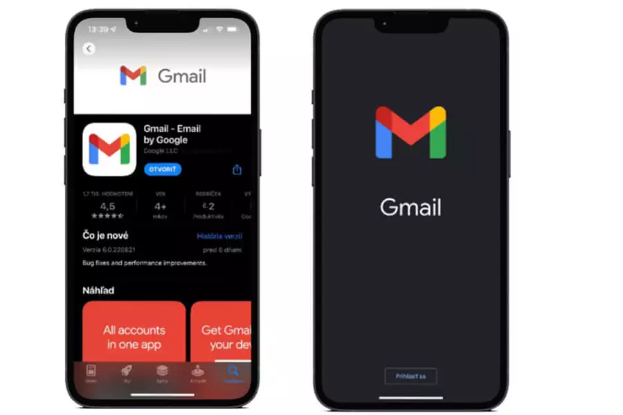 Gmail prihlásenie cez mobil