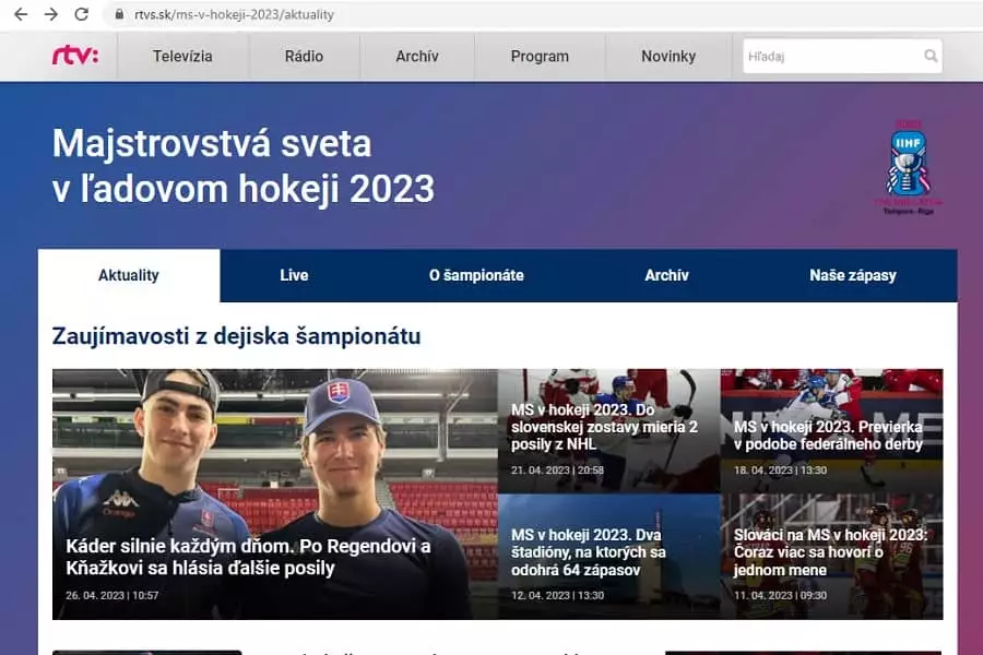 MS v hokeji záznam