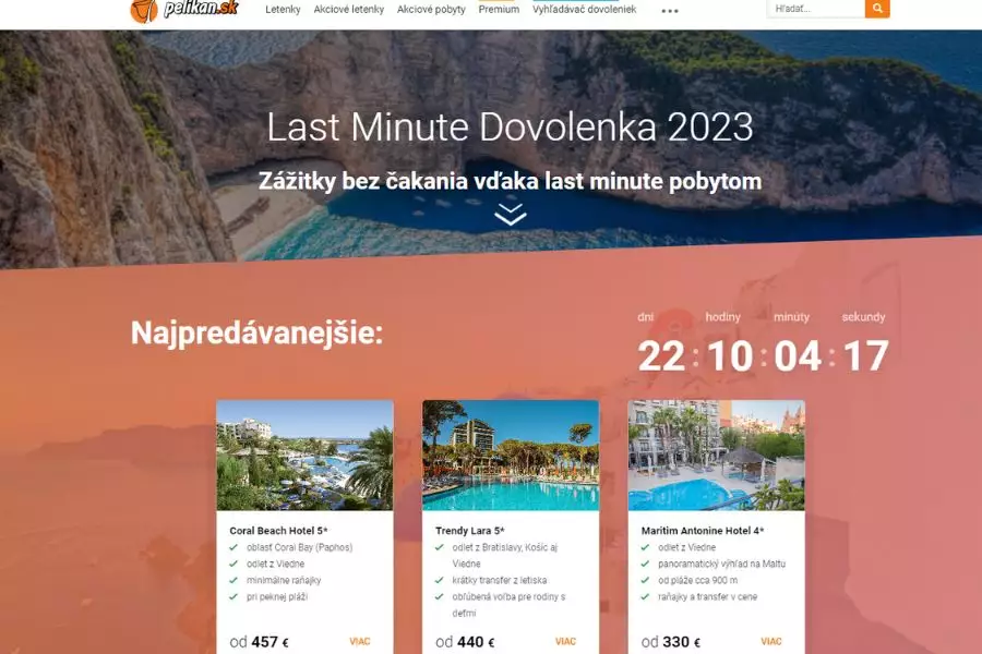 Last minute dovolenka 2023