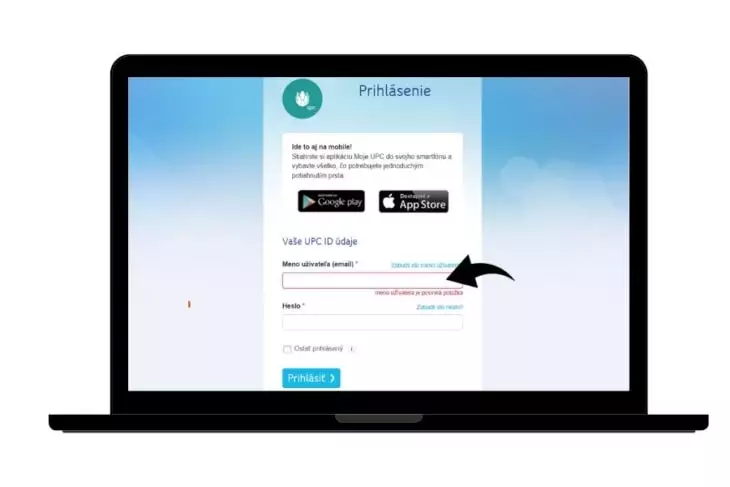 UPC prihlásenie