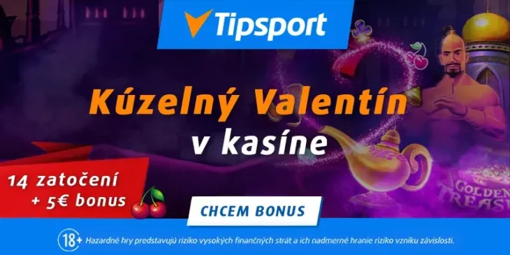 Tipsport valentín casino bonus