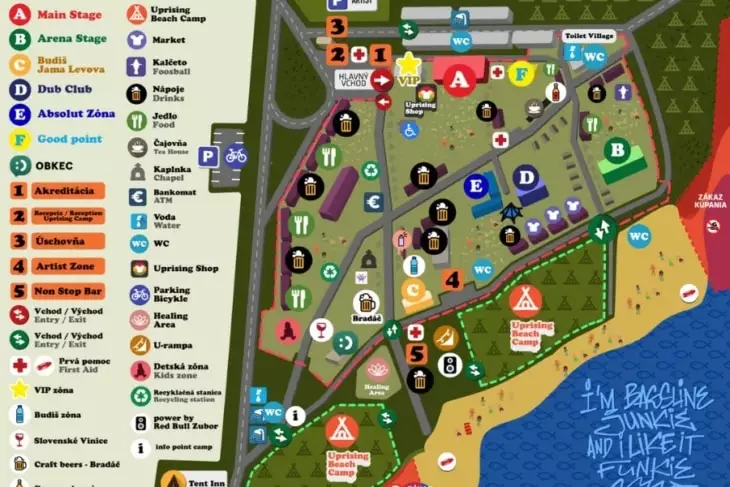 Uprising fest mapa