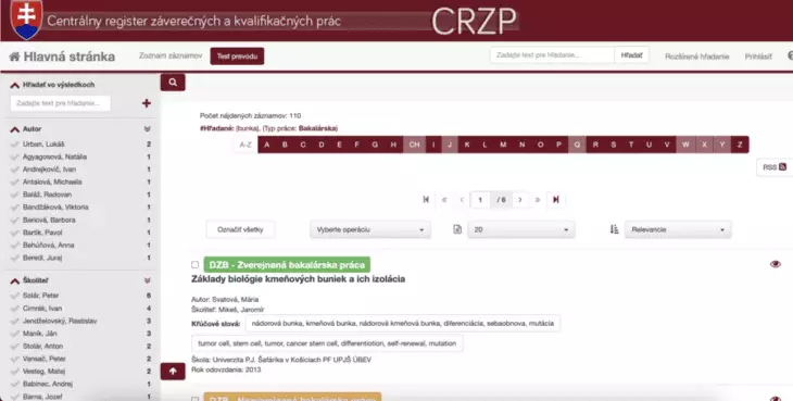 Ako funguje CRZP - jednoduchý návod na evidenciu a vyhľadávanie záverečných prác 1 Ako funguje CRZP - online katakóg